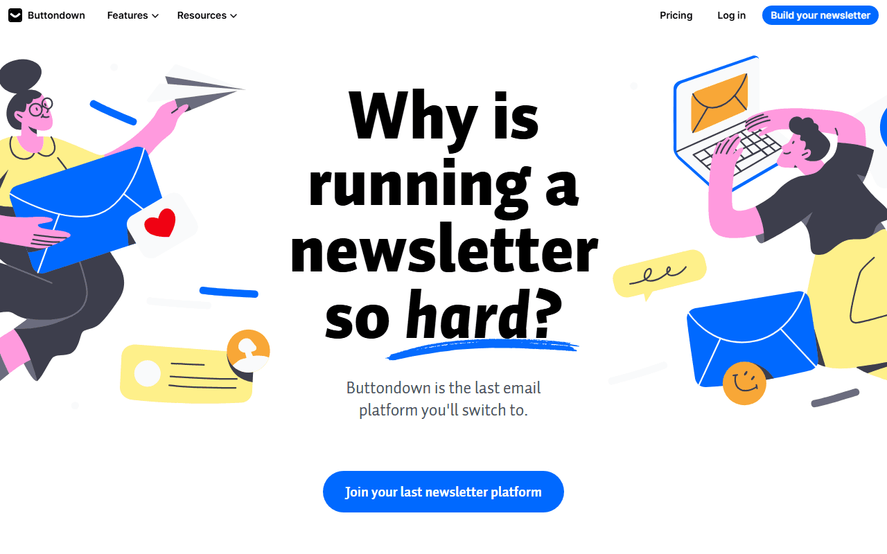 Buttondown — The elegant tool for producing newsletters