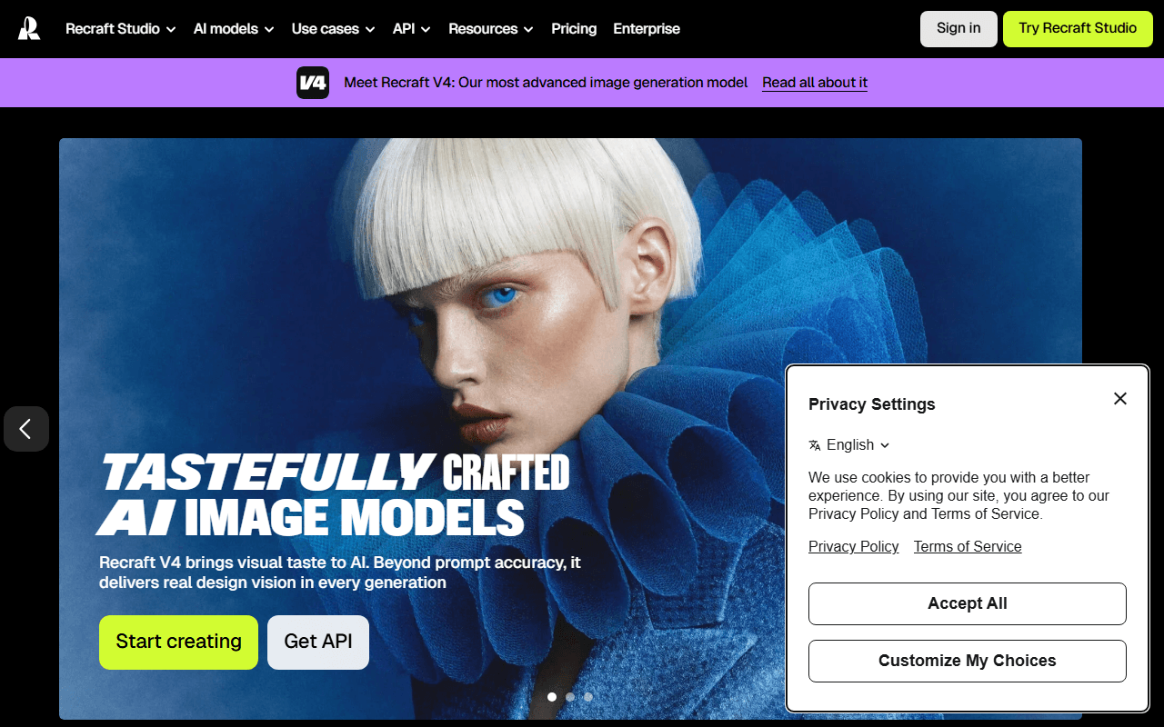 Recraft — AI design tool for vector art, icons and 3D