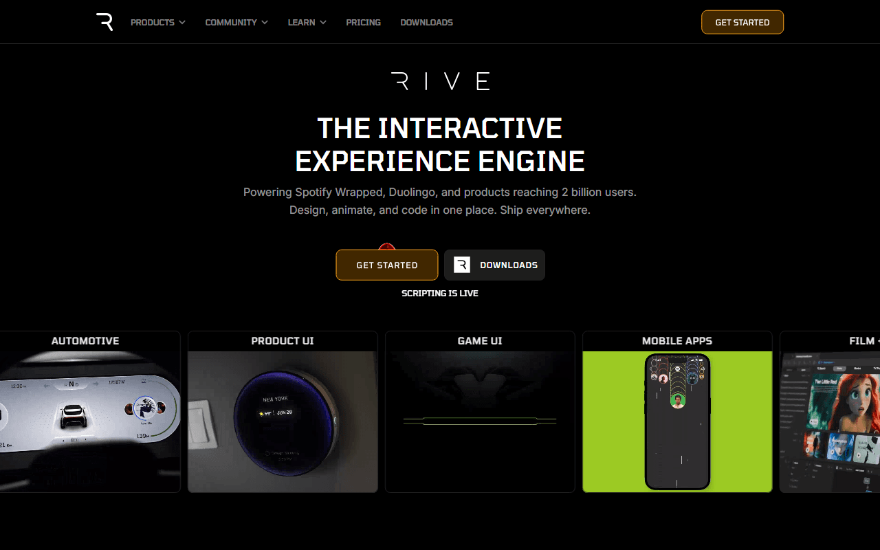 Rive — Build interactive animations that run anywhere